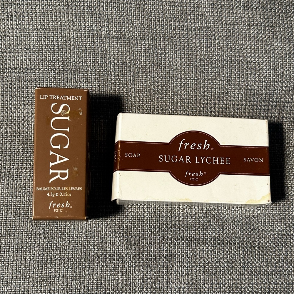 Fresh Sugar Lip Treatment and Sugar Lychee Soap NBU